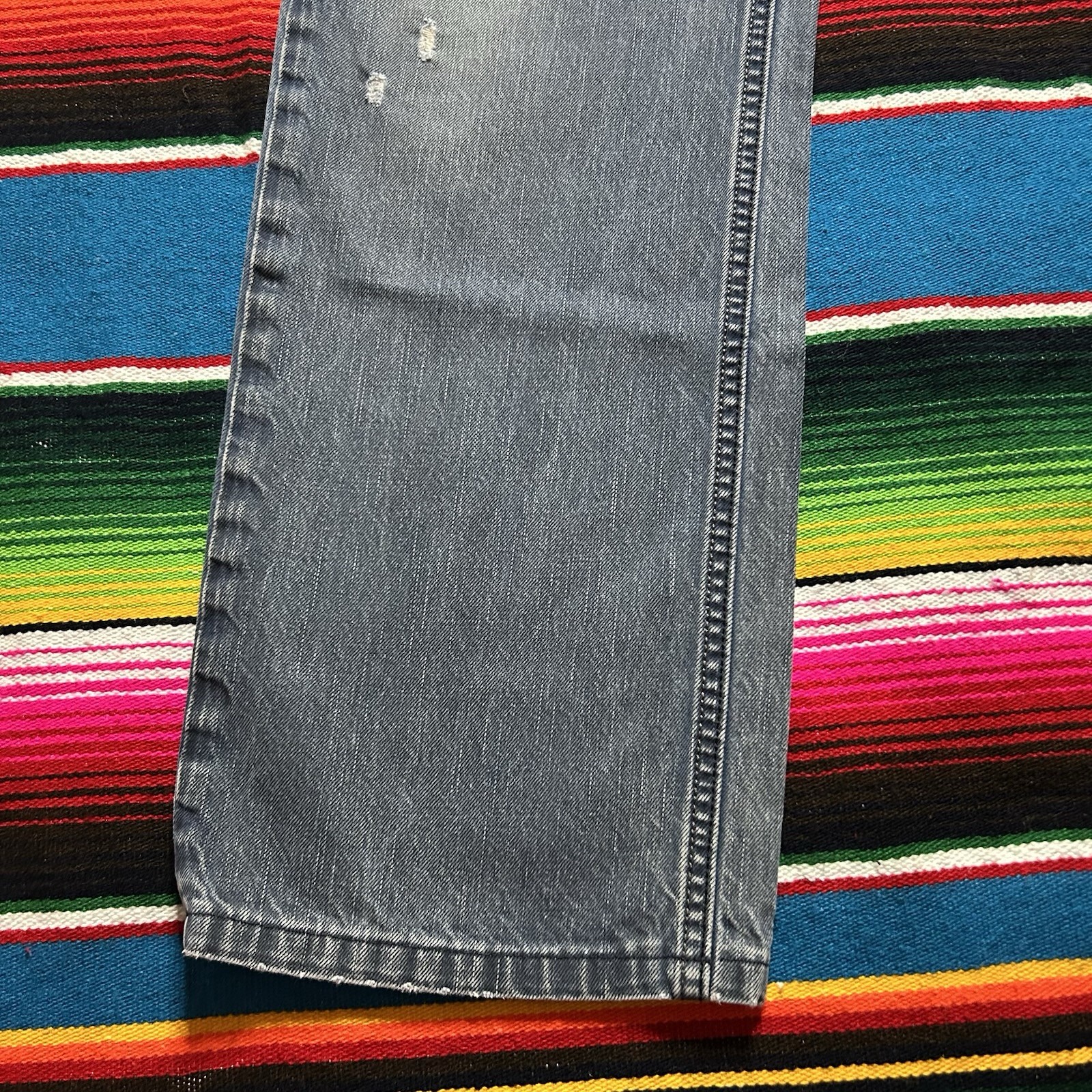 Diesel Larkee Jeans Size 32×32 Blue Denim Faded Regular Straight Y2K Hemmed