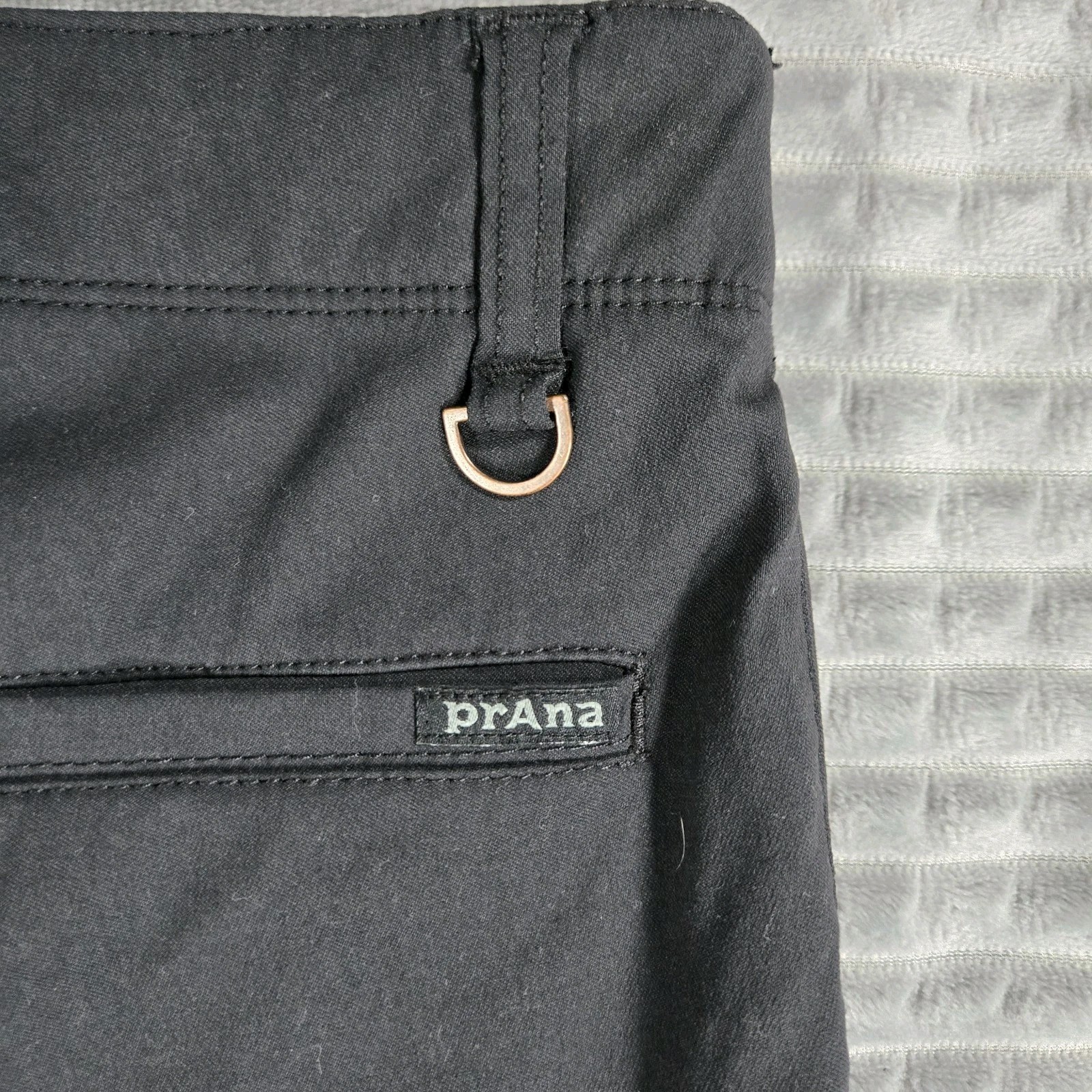 Mens Prana Hendrixton Pant Black Straight Black 36×30 Nylon Elastane