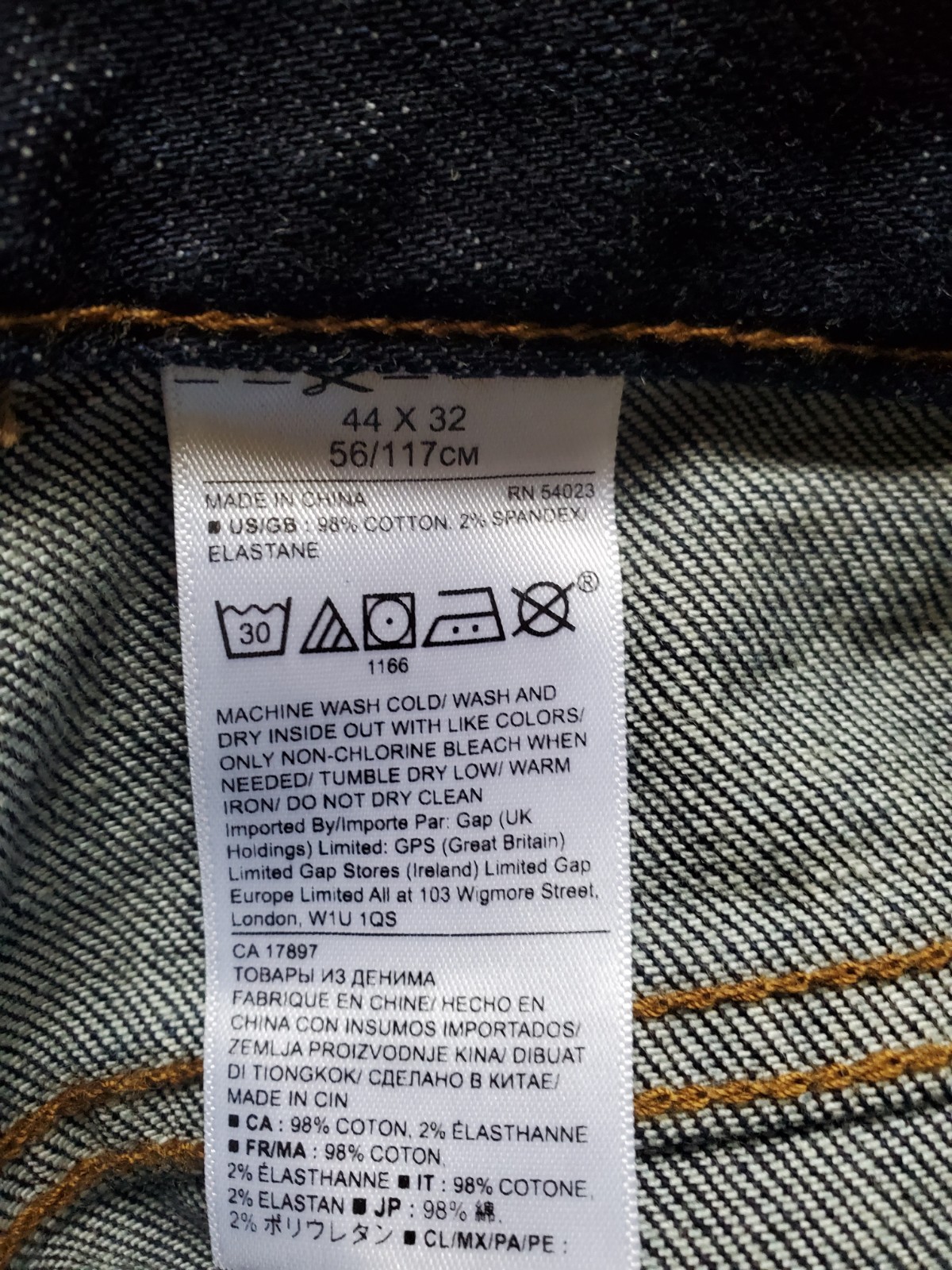 Banana Republic Men’s Classic Straight Leg Jeans Dark Indigo Size 44 x 32 RT$120