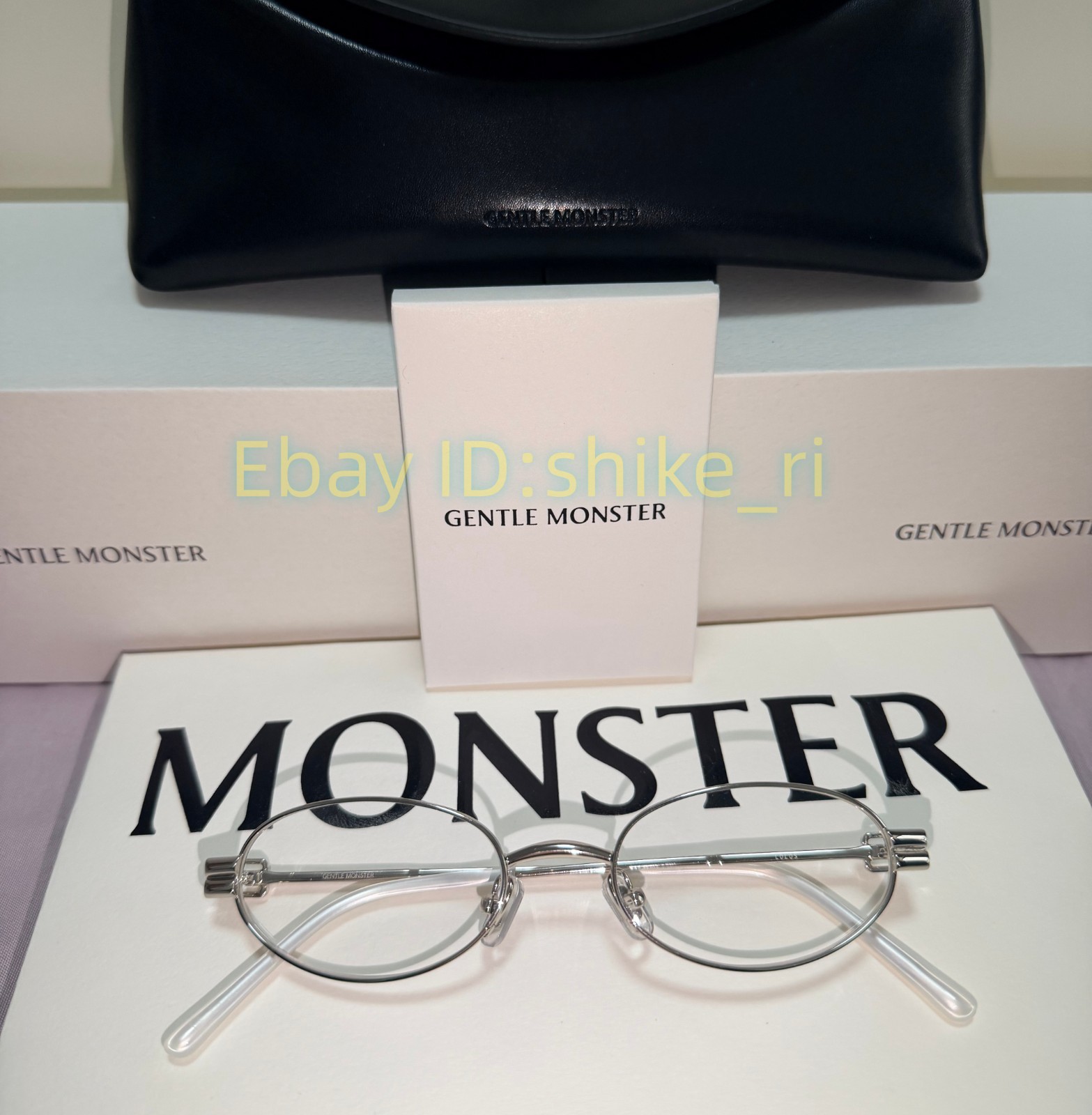 2026 GentleMonster Sunglasses Lolos 02 Silver Frame Clear Lenses