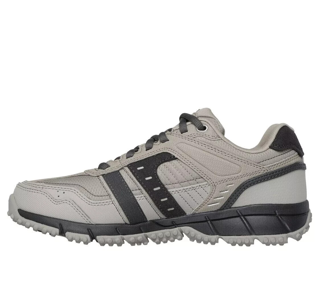 Skechers Men’s Hike Trail Walk Shoes Coffee Mesh Sport Casual Memory foam 237735