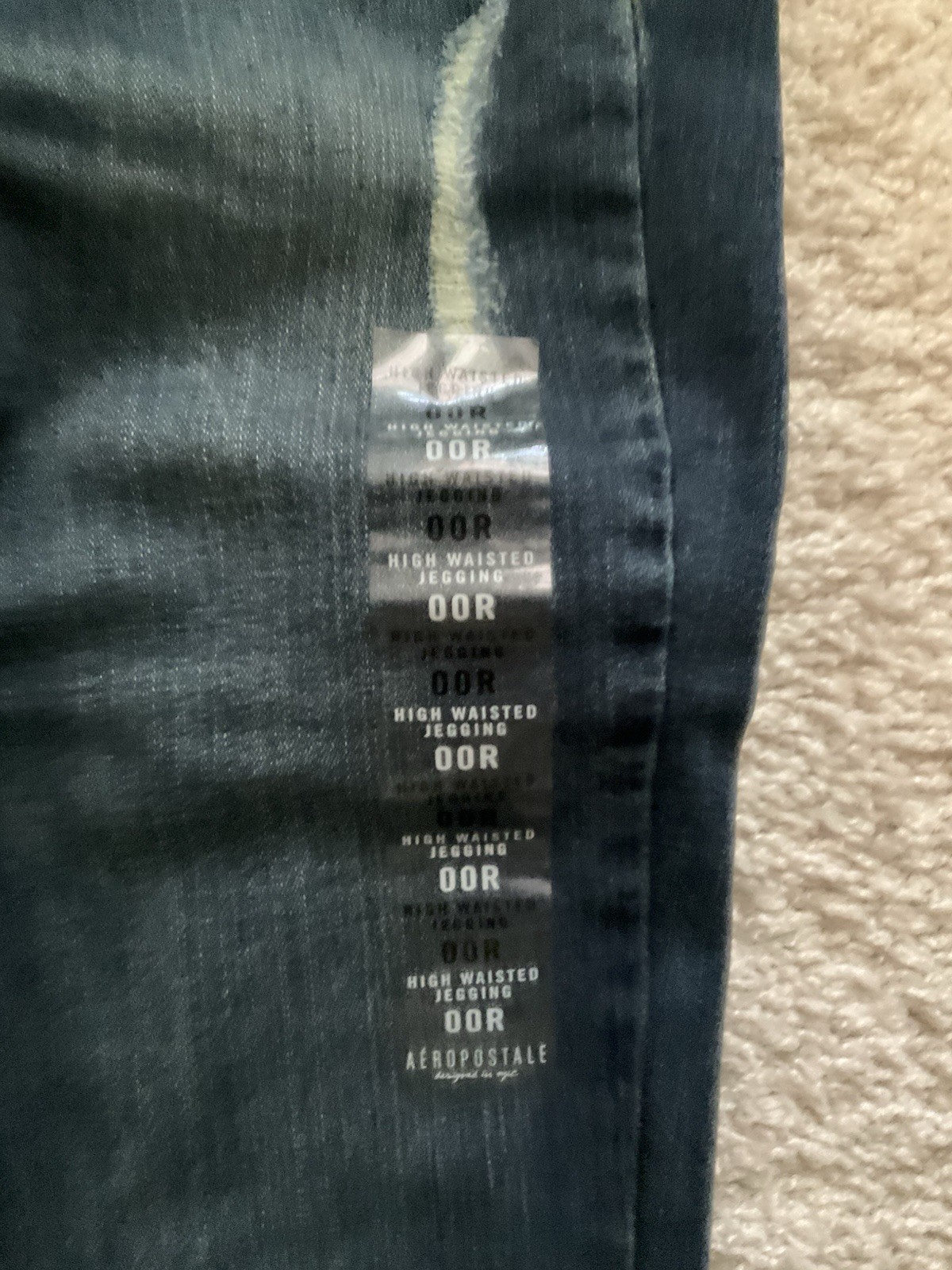 Aéropostale Women’s High Rise Skinny Jegging Jeans Dark Wash Blue Sz 00 Reg