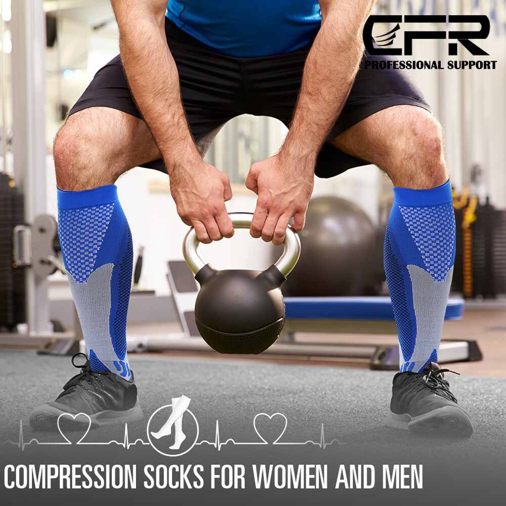Compression Socks Pain Relief Calf Leg Foot Fatigue Support Stocking Men&Women