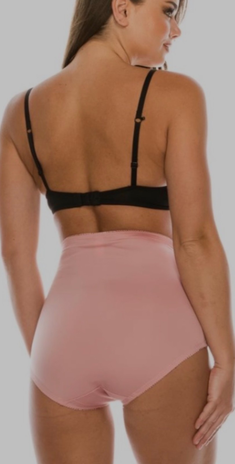 3 PC High Waist Brief Tummy Control Girdles Solid Shaper Panties 69061 S-2X GIFT