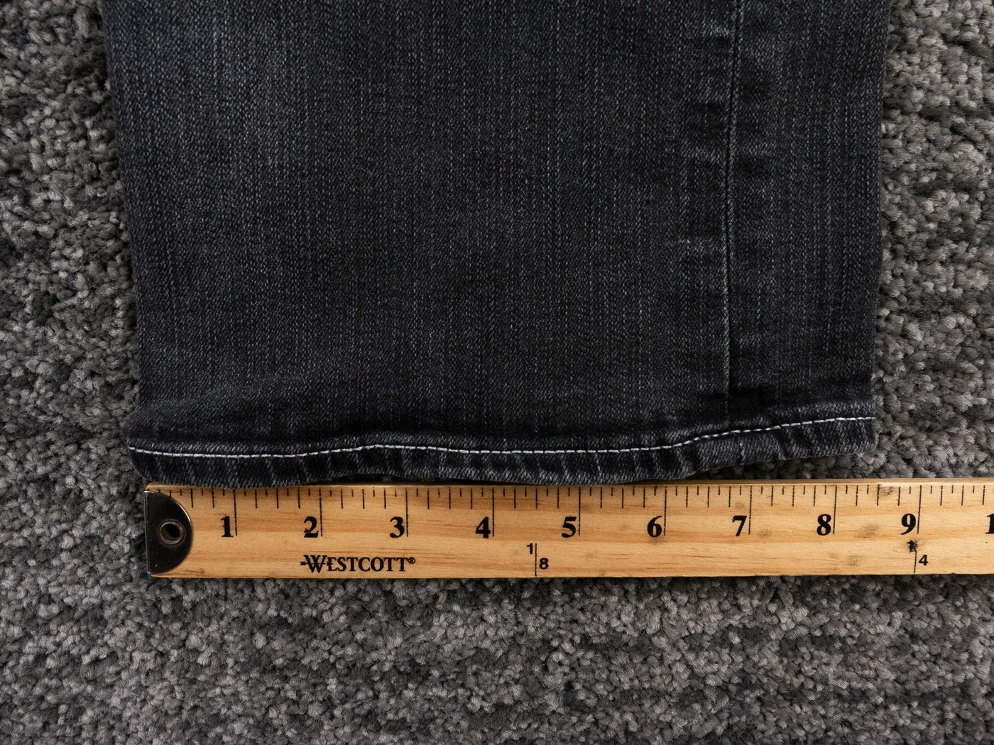 True Religion Jeans Mens 36 Actual 35×32 Charcoal Gray Straight Distressed Denim