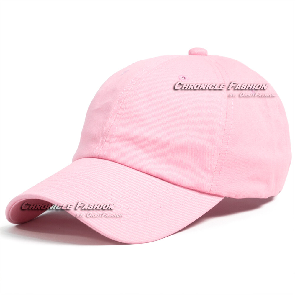 Baseball Cap Low Profile Plain Washed Cotton Hat Adjustable Blank Dad Solid Men
