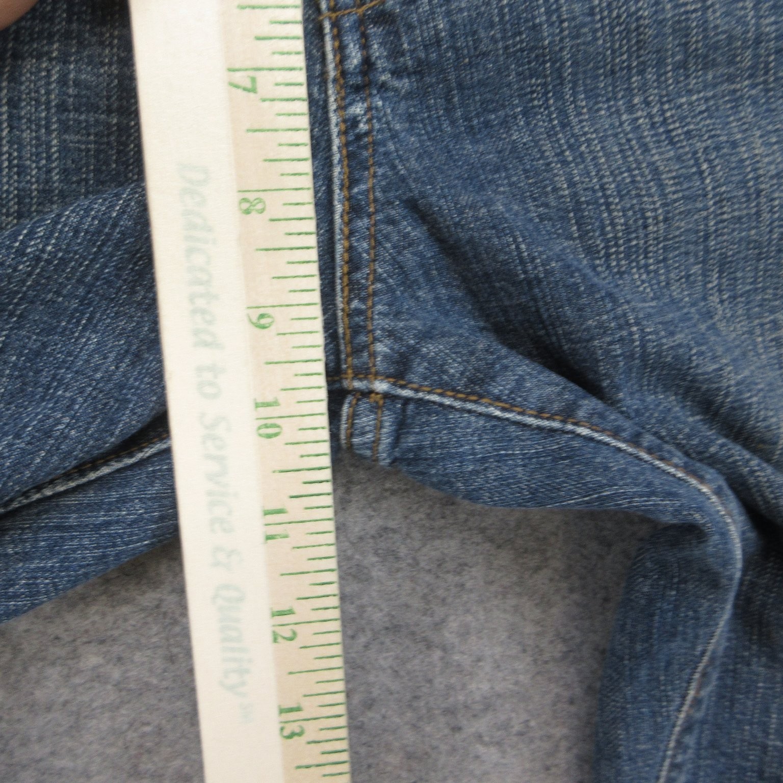 Signature by Levi Strauss Men’s Blue Denim Mid Rise Straight Jeans 35×29