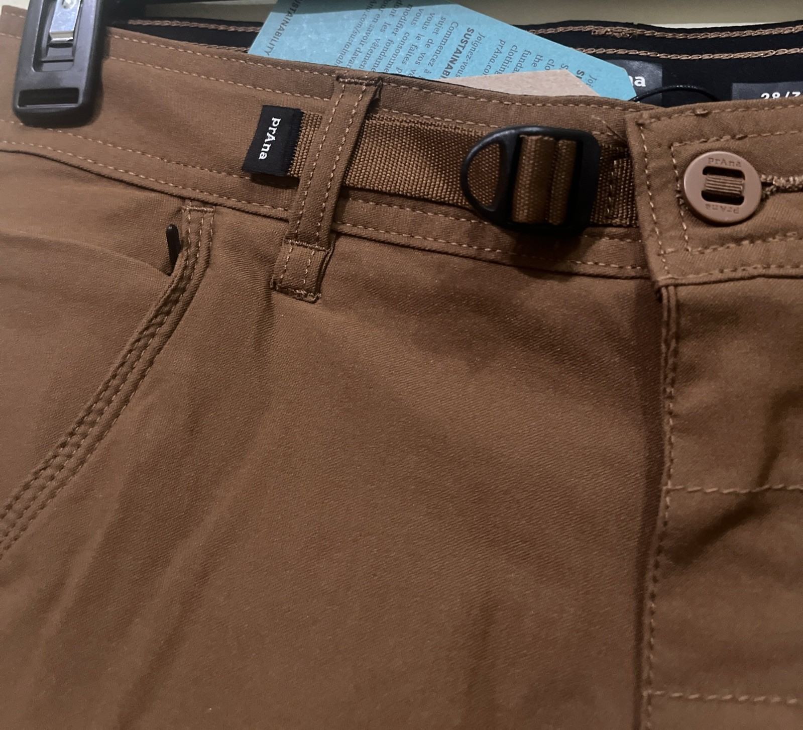 Prana Men’s 40×30 Stretch Zion Slim Pant II Tapered Leg Hybrid Stretch Pull*
