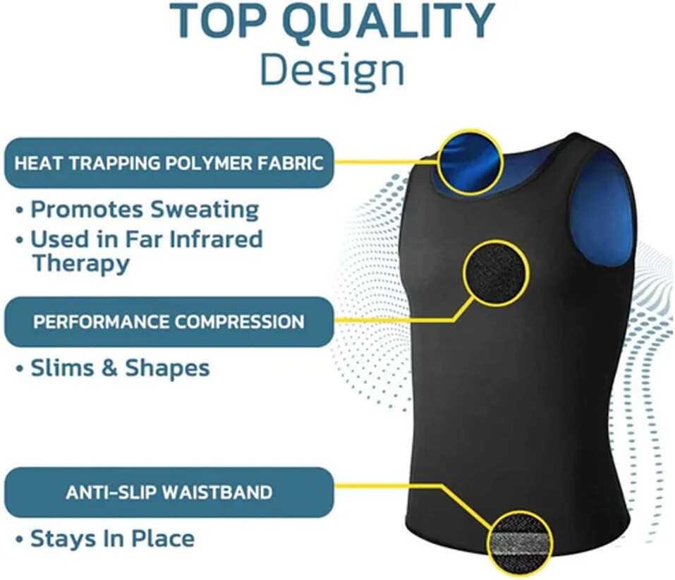 CGTFY Gynecomastia Compress Tank Top Men Slimming Body Shaper Vest Athletic Vest