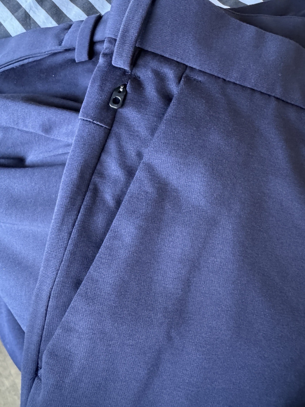 Banana Republic Men’s Stretch Slim Fit Flat Front Pant, 32×34, NAVY Blue, NEW