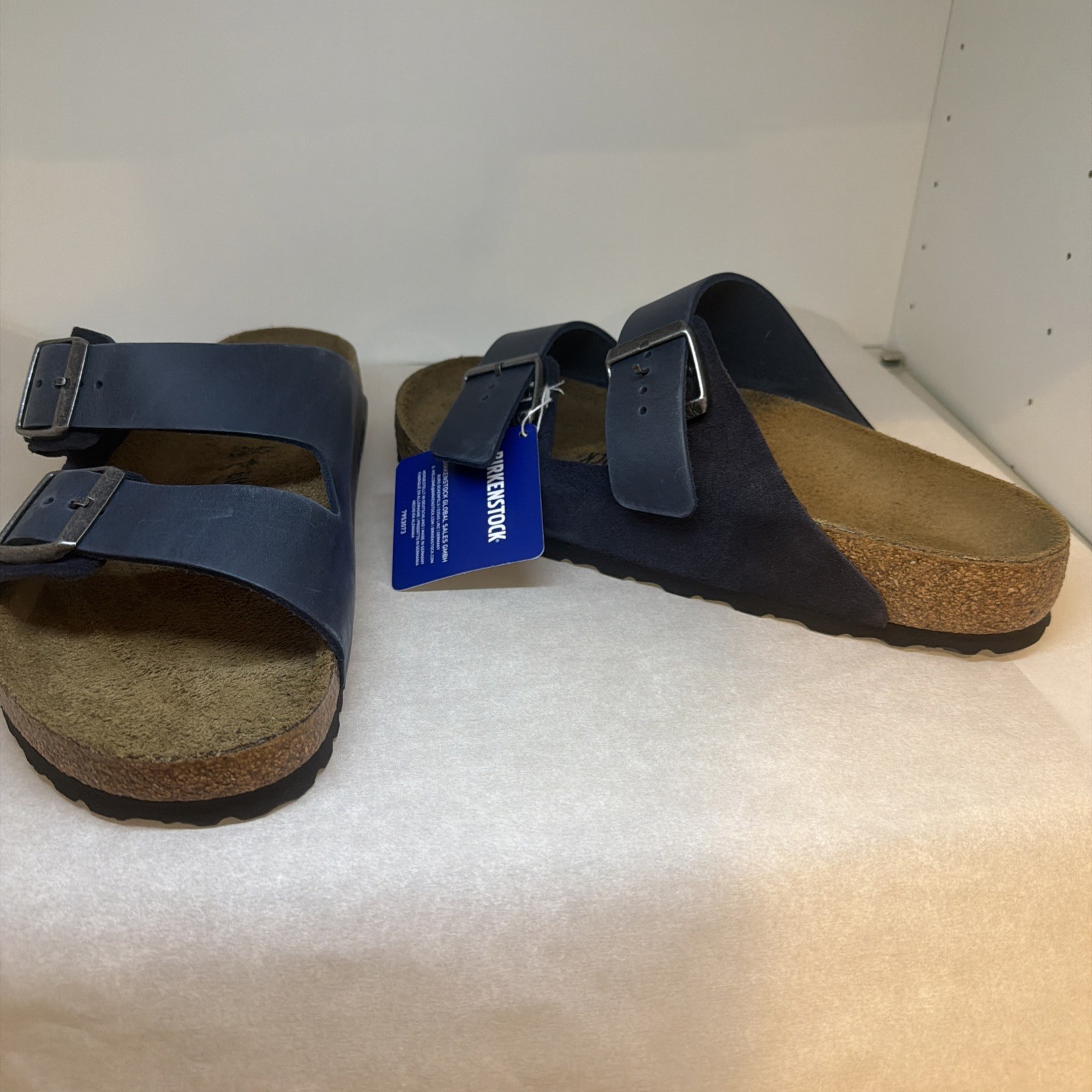 Birkenstock Arizona BS Midnight Blue Sandals Size 42 US Men 9 Regular Fit NEW