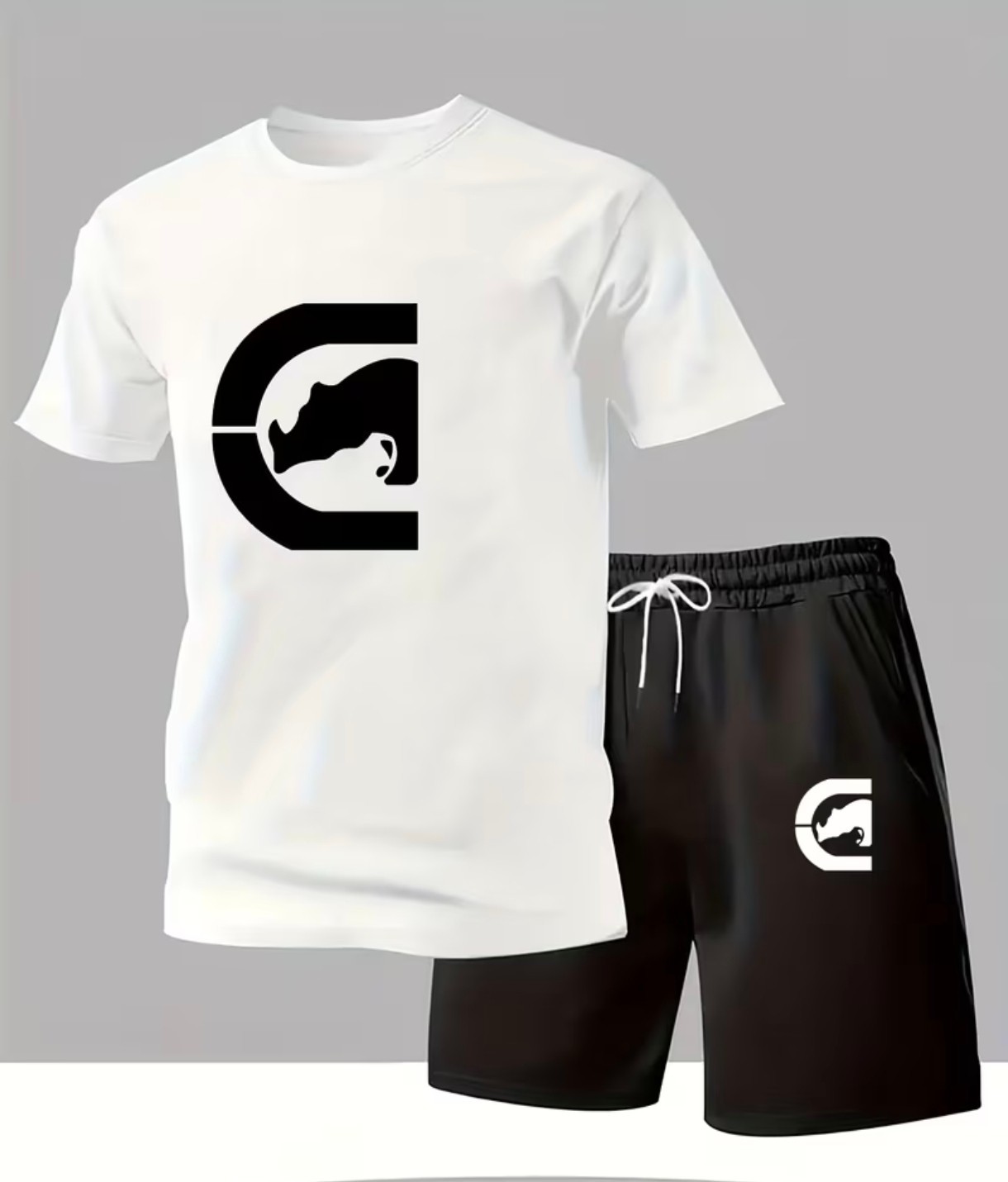 Men’s 2 Piece Summer Set T‑Shirt + Shorts, 3 Colors, Lightweight & Breathable