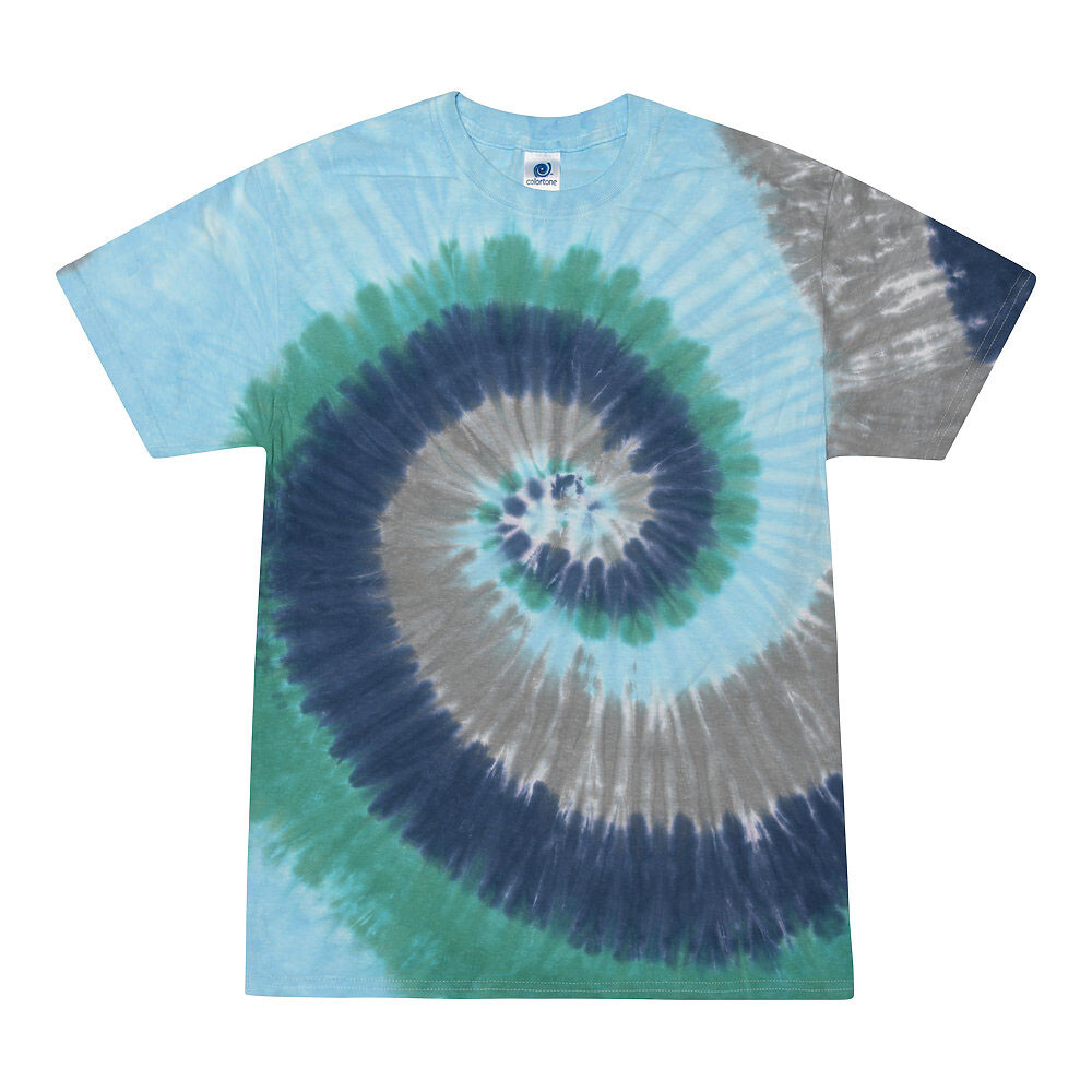 Tie Dye T-Shirts Multi-Color Adult XXX-Large 100% Cotton Colortone