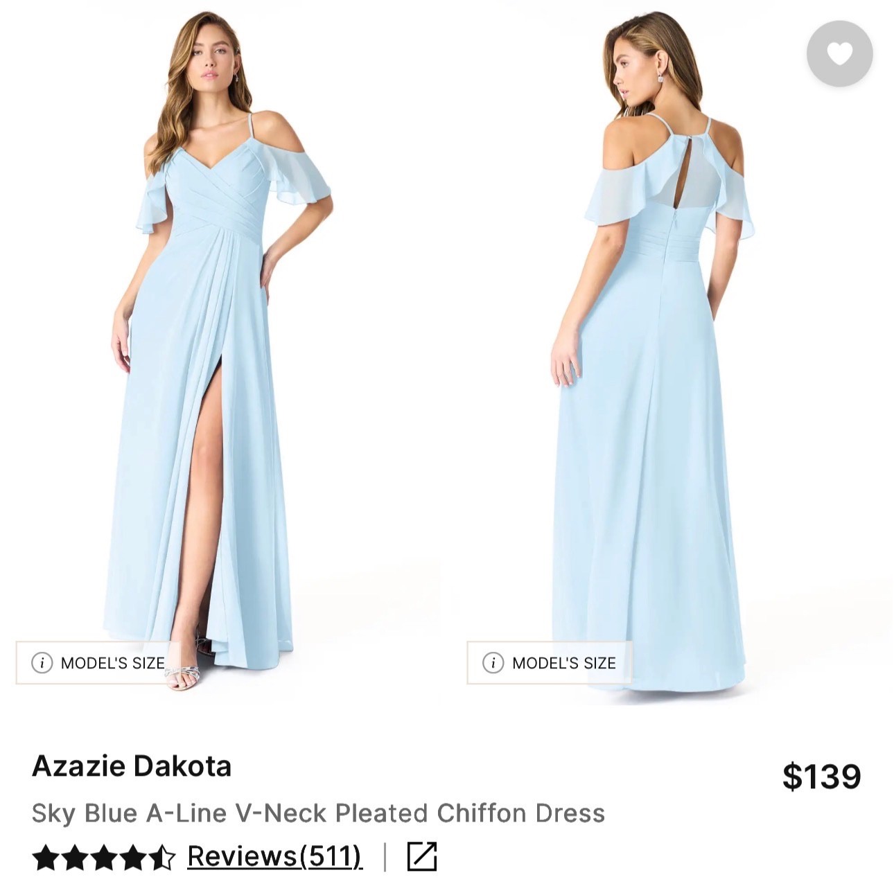 Azazie Dress Size 14 New Never Worn