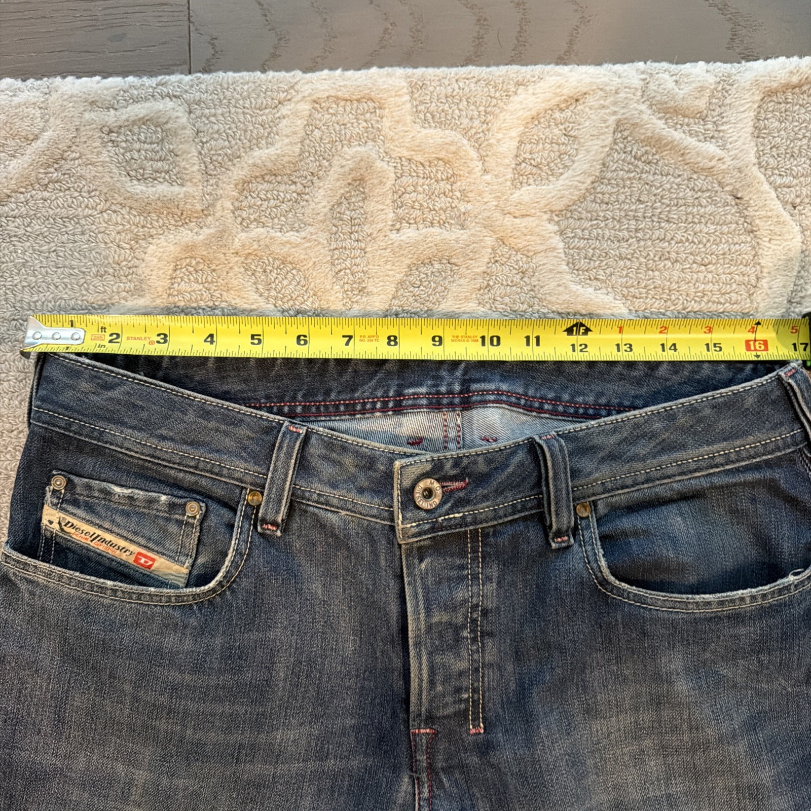 Diesel Zathan 2005 VINTAGE RARE Bootcut W31xL30 Wash 70C Original Hem