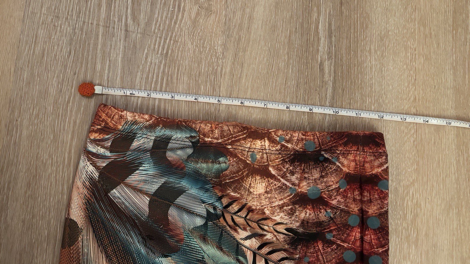 Swim Tails Boho Feather Mermaid Tail Fabric XXS