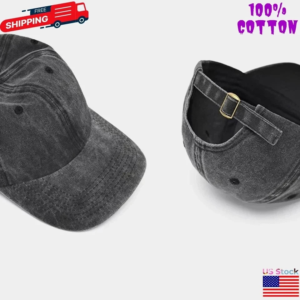 Cotton Baseball Cap Ball Dad Hat Adjustable Plain Solid Washed Men Premium 2026