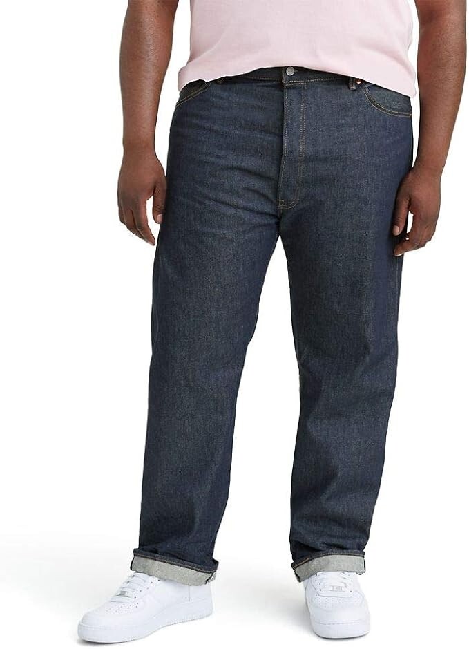 Levi’s Men’s 501 Original Fit Jeans Rigid STF 44W x 34L 005010000
