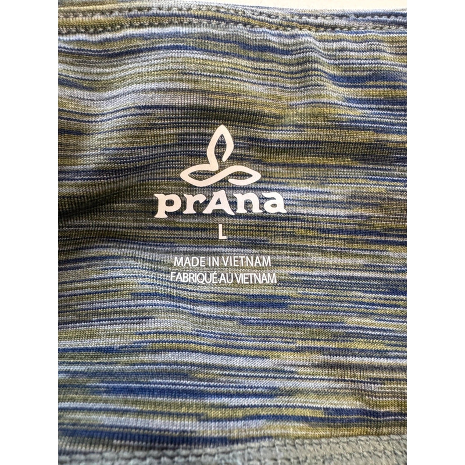 Prana Caraway Women’s Sz L Green Blue Leggings Yoga Pants