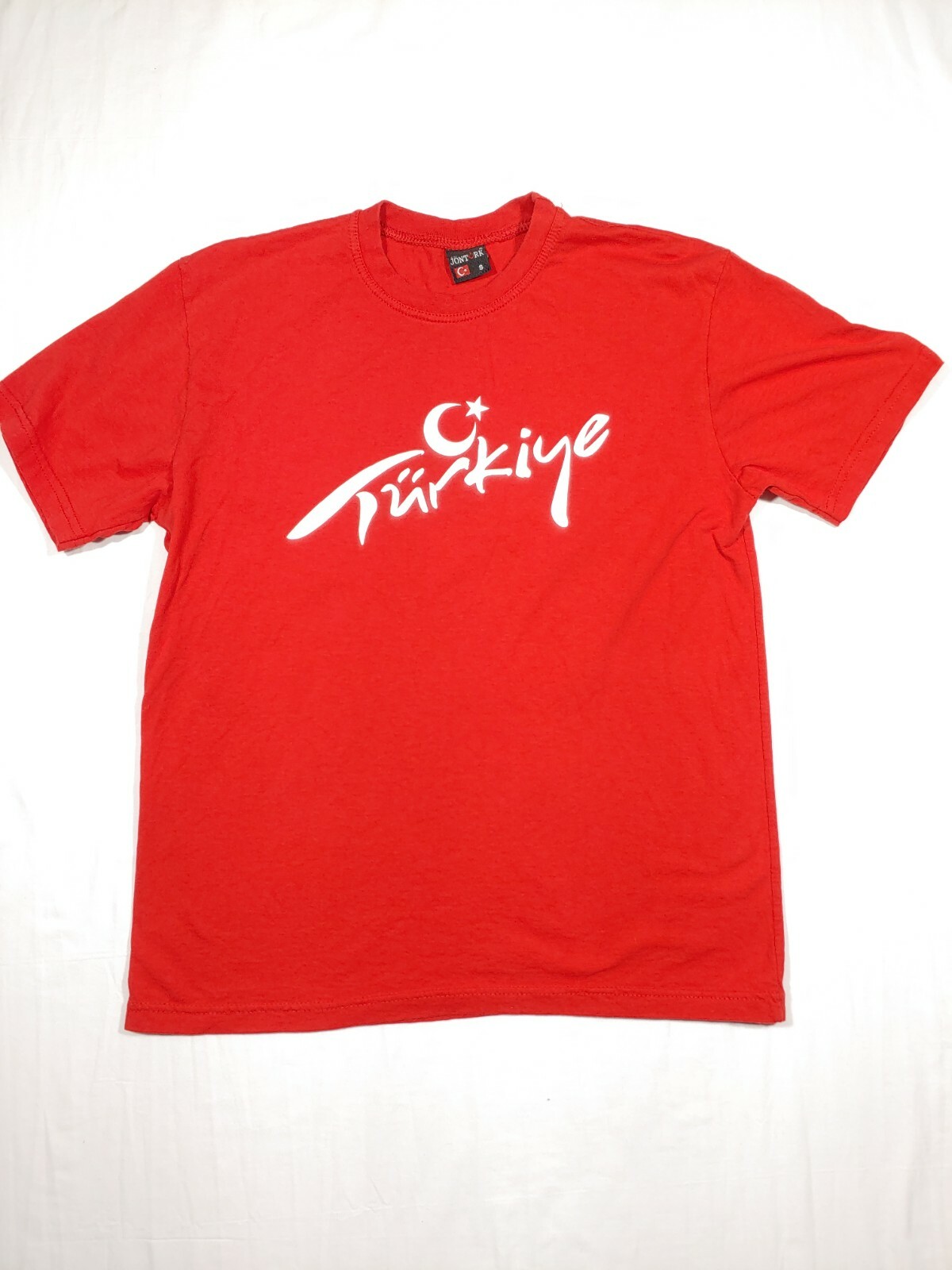 Turkiye T Shirt Mens Small Red Turkey Turkish Flag National Team Moon Pride EUC
