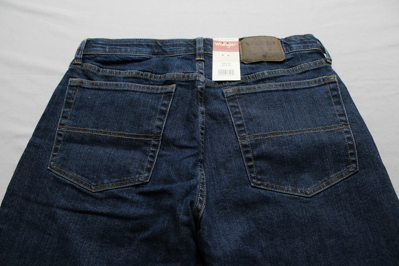 Wrangler Men’s Regular Fit Straight Leg Denim Flex Jeans MS7 Blue Size 33×30 NWT