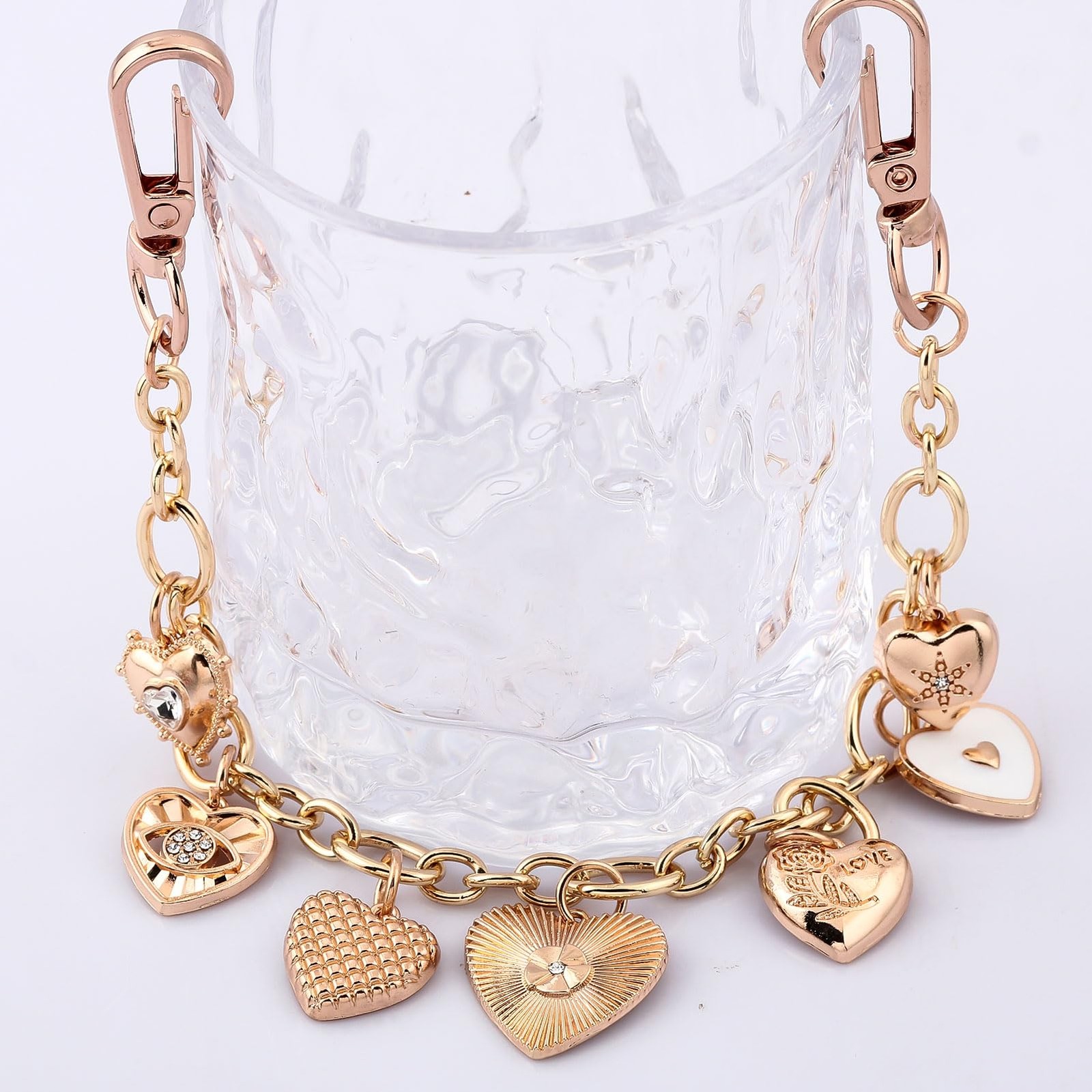 Bag Purse Charm Chain for Handbags – Gold Key Chain Accessories – Cute Keychain