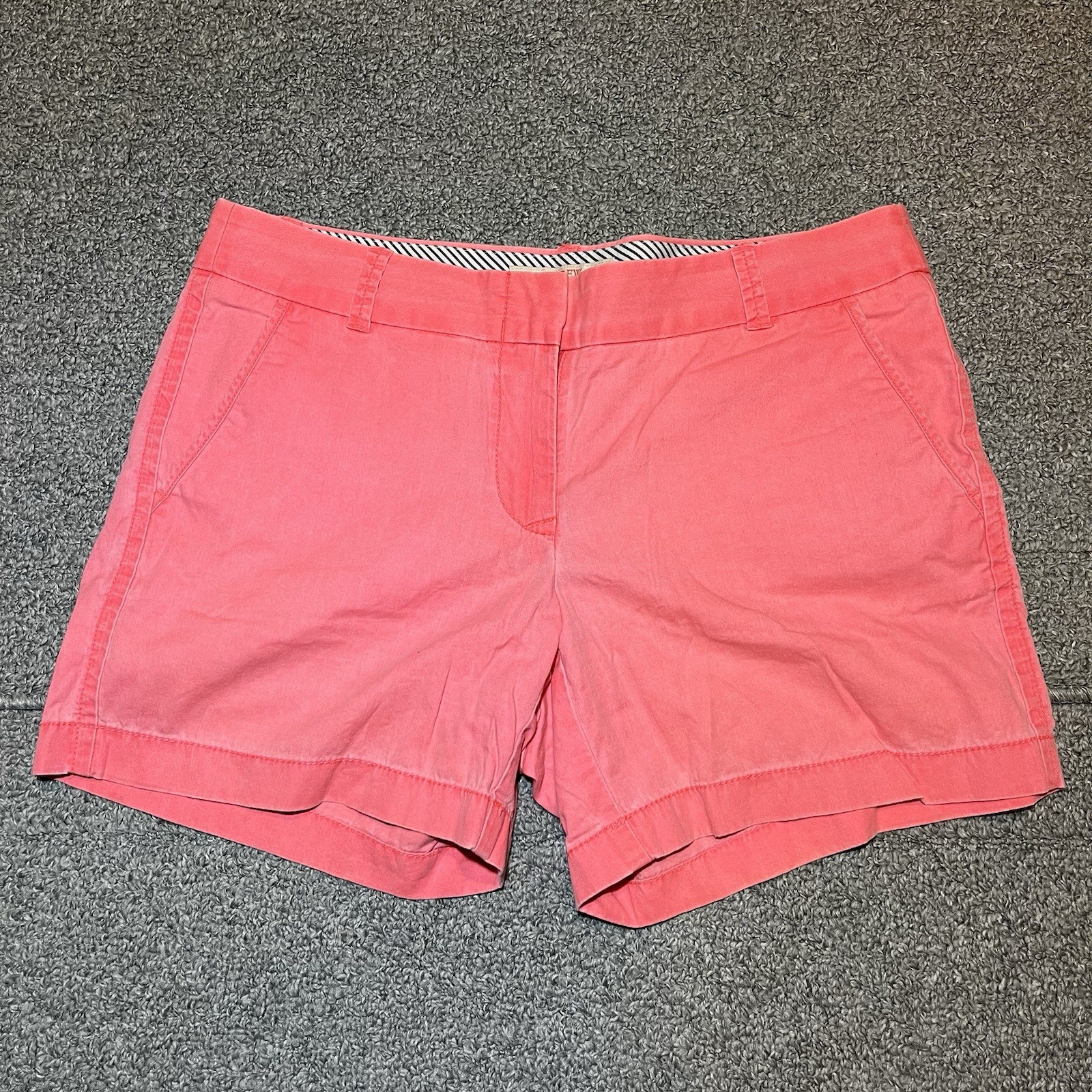 J Crew Broken In Shorts Womens Size 6 Pink Cotton Summer 5” Inseam