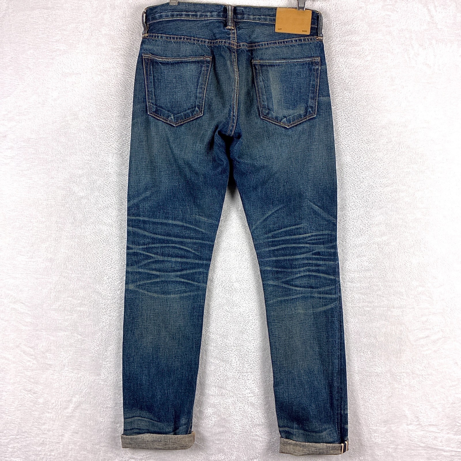 Simon Miller Jeans Mens 29×34 (30×32) Faded Whiskered Selvedge Parkview Slim USA