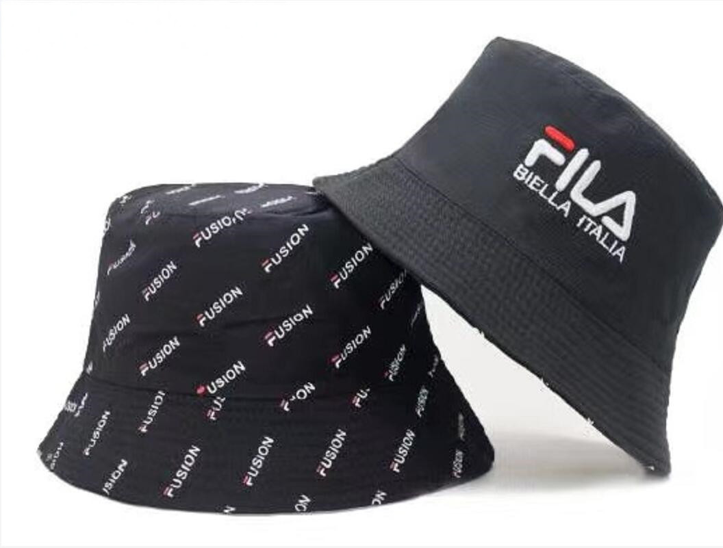 Unisex Men Women Reversible Bucket Hat FILA Hip Hop Outdoor Sports Cap GIFT