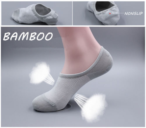 6 12 Pairs Men/Womens Bamboo Fiber Loafer Boat socks Liner Low Cut No Show Socks