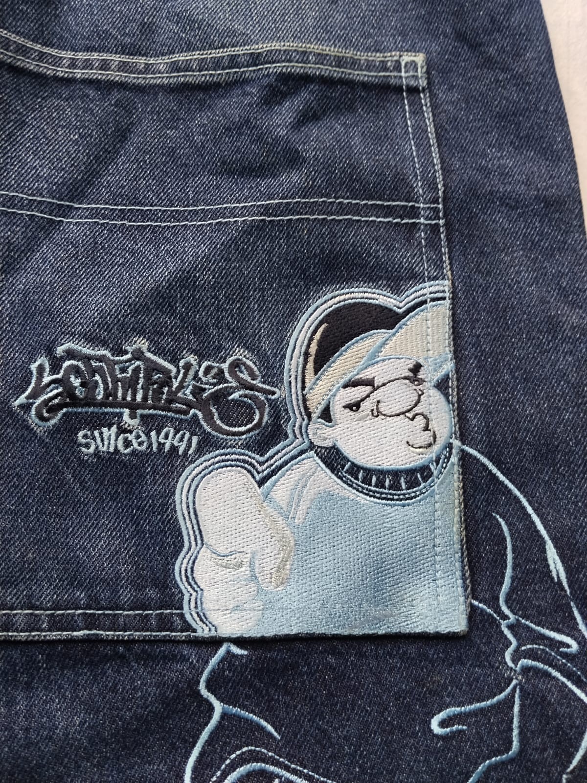 Southpole Bboy W36 Baggy Vintage Jeans Embroidered Rap Rap Skate Grunge Jeans