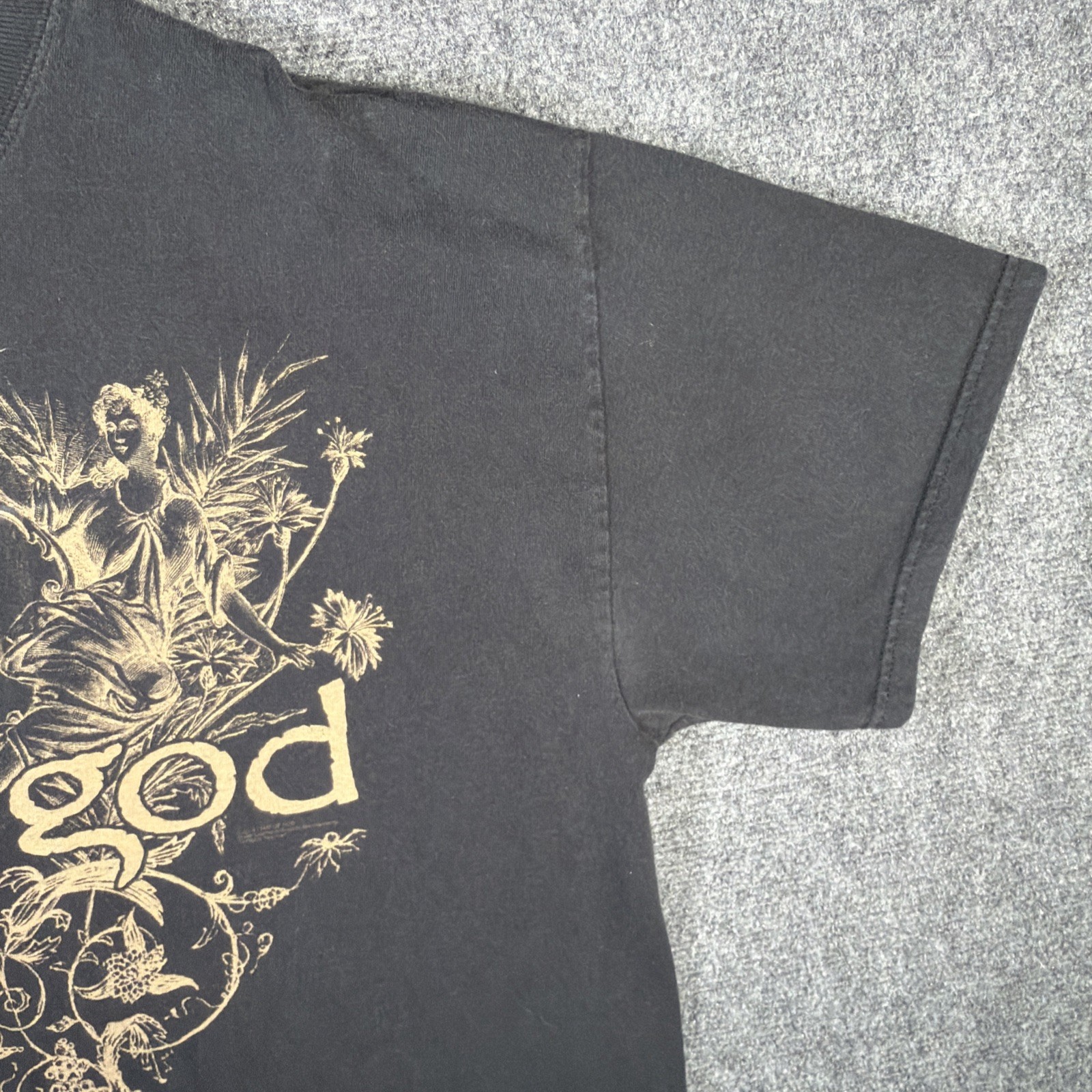 Vintage Lamb Of God Shirt Mens XL Black 90s Band Tee Skull Metal Music Tribal