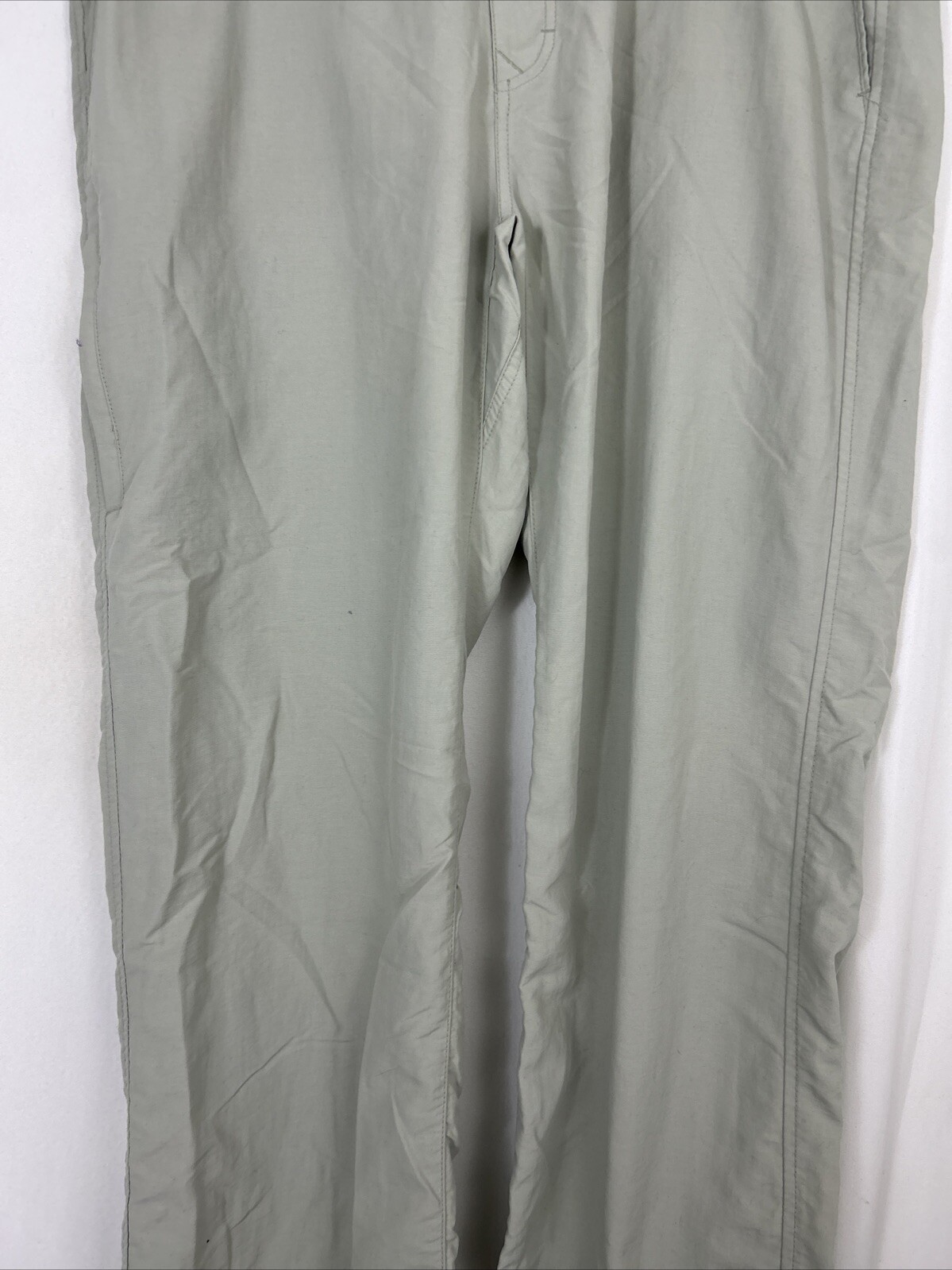 REI Mens 38×32 Beige Hiking Pants Nylon Polyester Cotton Lightweight