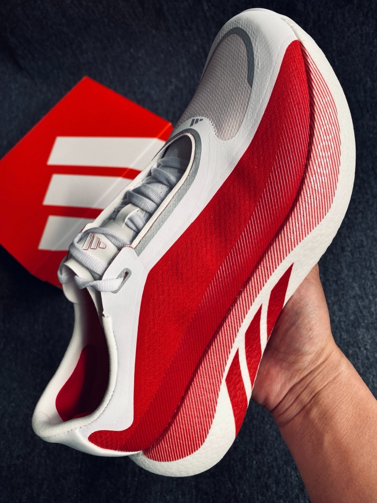 adidas Hyperboost Edge Cloud White Pure Ruby KI1913