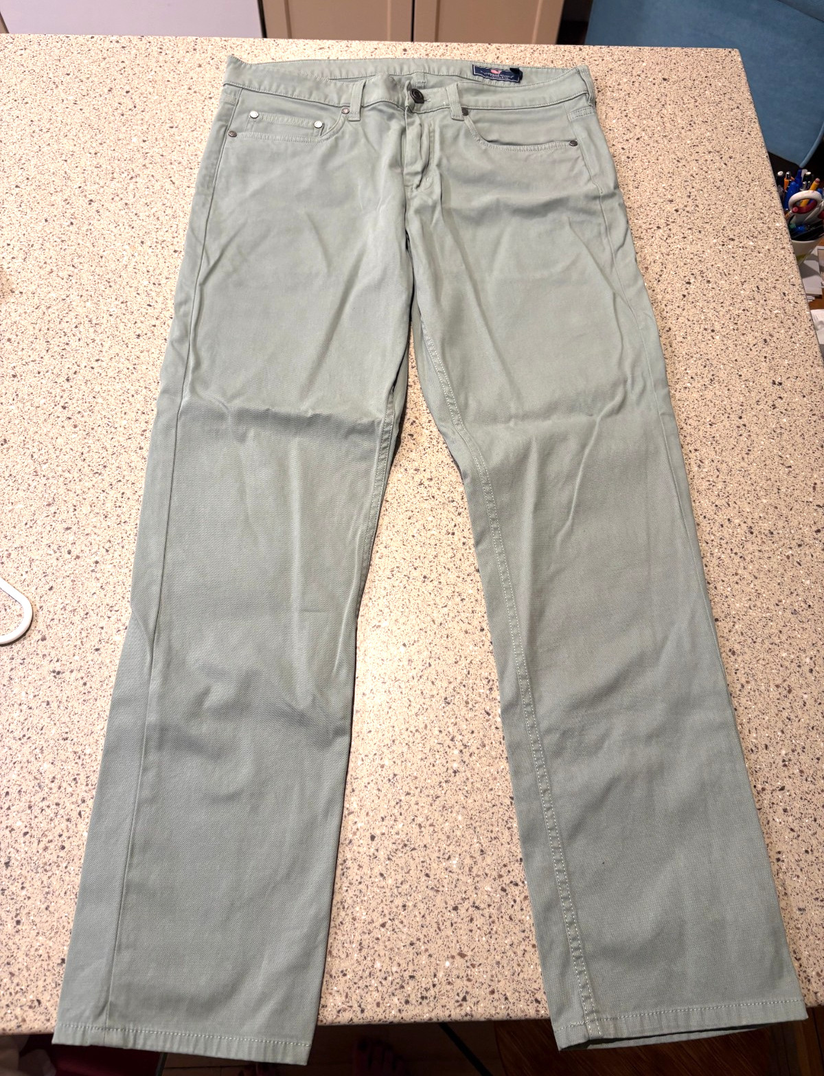 Vineyard Vines Mens 5 pocket pants 32×30 Green Stretch Casual Jeans