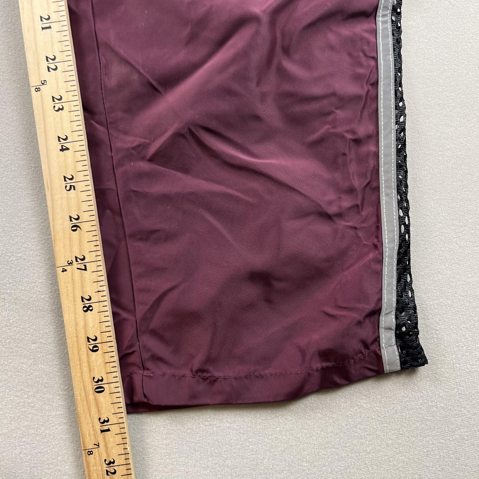 Vintage Tom Of Finland Pants Mens 33 Maroon Lace Up Stripe Rave Grunge Gay 90s
