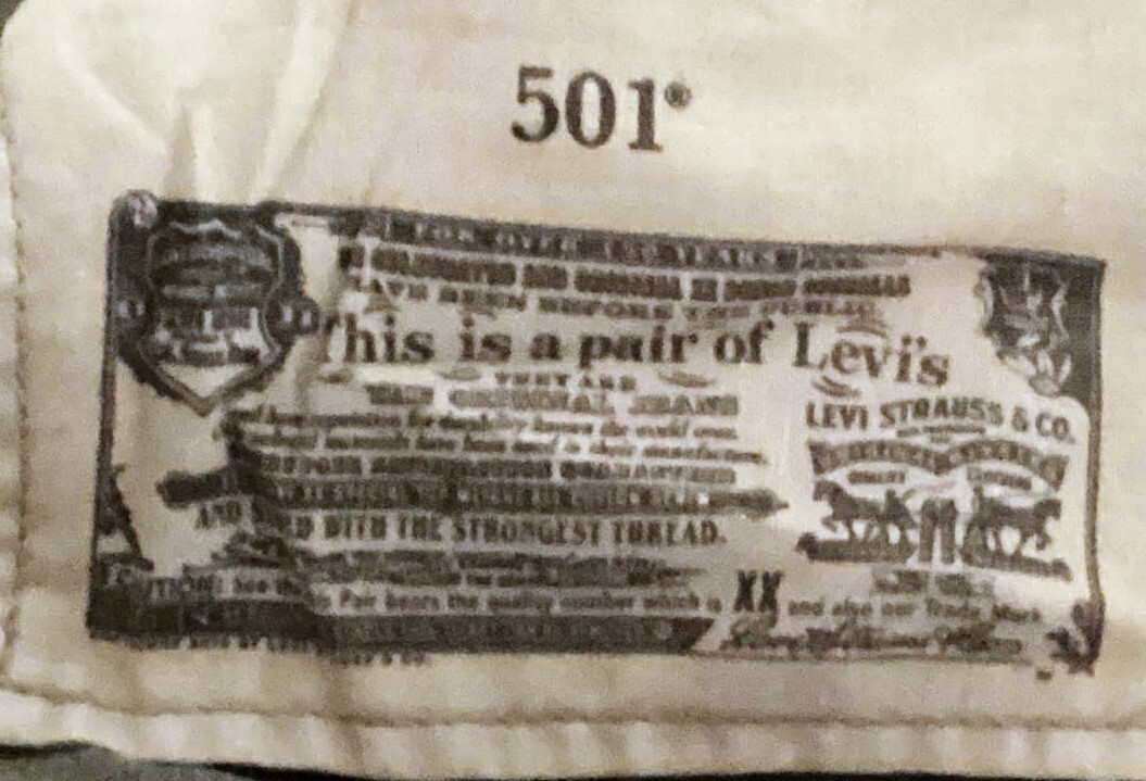 Levi’s 501 ORIGINAL FIT BUTTON FLY 3613 Beige Size 38×32 Non-Stretch NWT $80