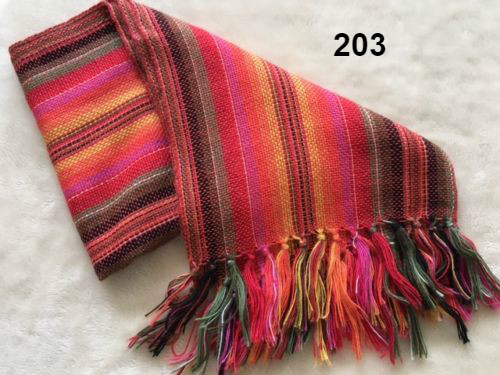Alpaca Wool Scarf Shawl Handmade Colorful Pashmina Natural fibers /No synthetics
