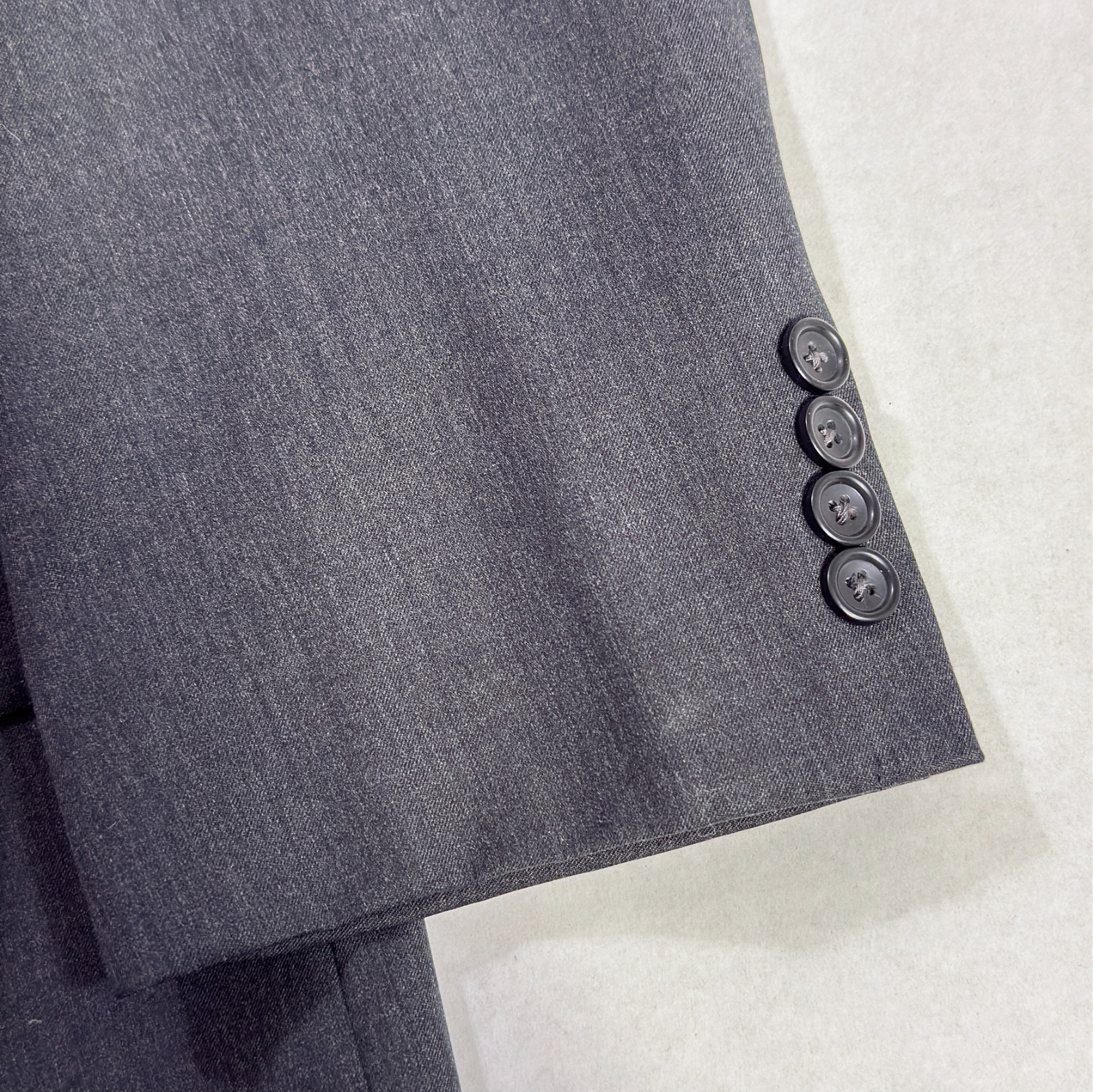 Joseph Feiss Blazer Mens 50R Gray 2 Button Sport Coat 100% Wool Single Vented