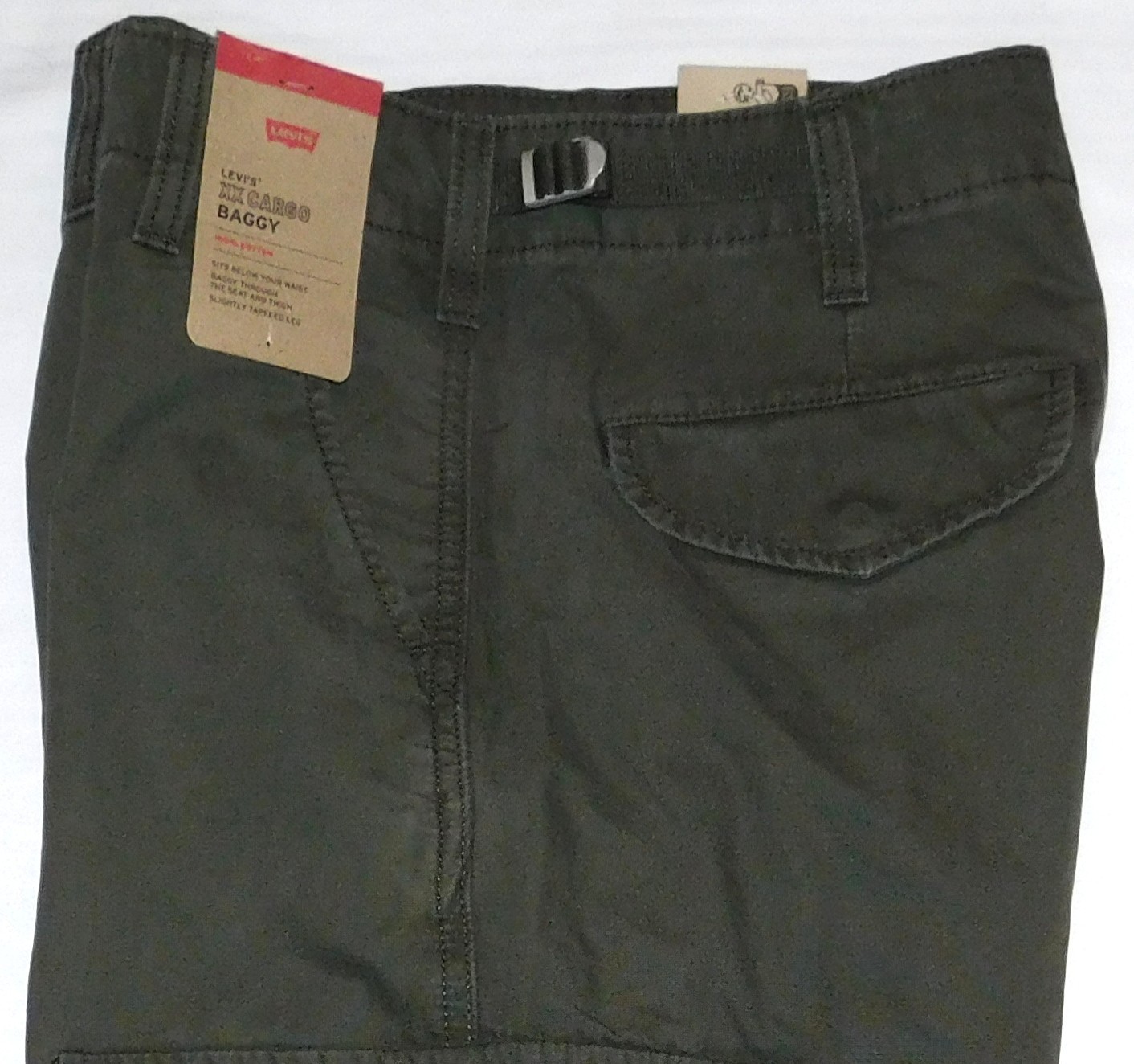 Levis Jeans XX Cargo Baggy Pants Midrise Baggy thru Seat & Thigh Forest Night