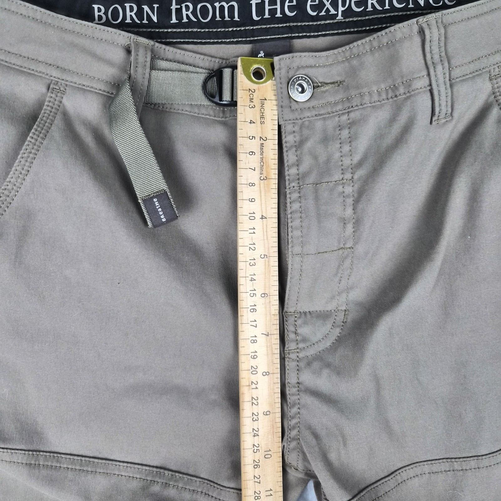 Prana Pants Mens Size 34×28 Stretch Zion Standard Brown Nylon Elastane Straight