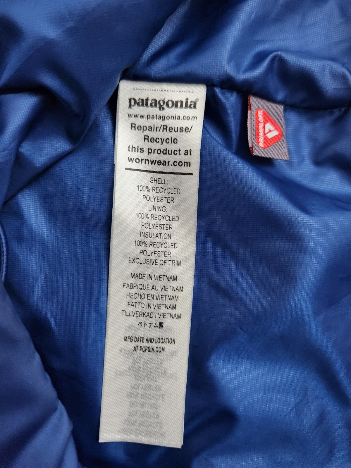 Patagonia Nano Puff Vest Clement Blue Men’s Size Medium