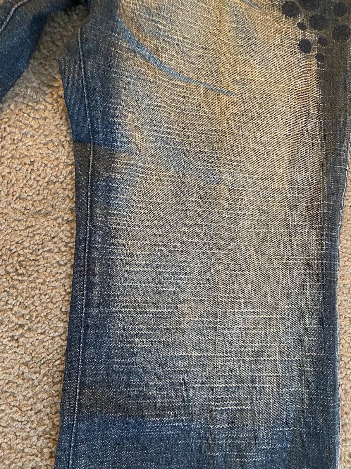 Vintage Y2K AKademics wide Legged Baggy Jeans Size 36 Grudge 90s Hip Hop Style