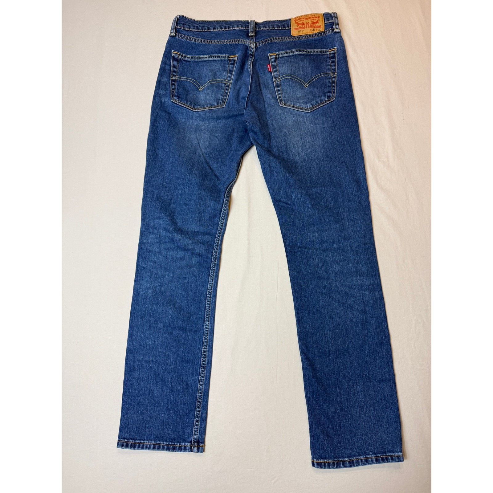 Mens Levi’s 511 Slim Fit W32 L32 Modern Tapered Denim Jeans