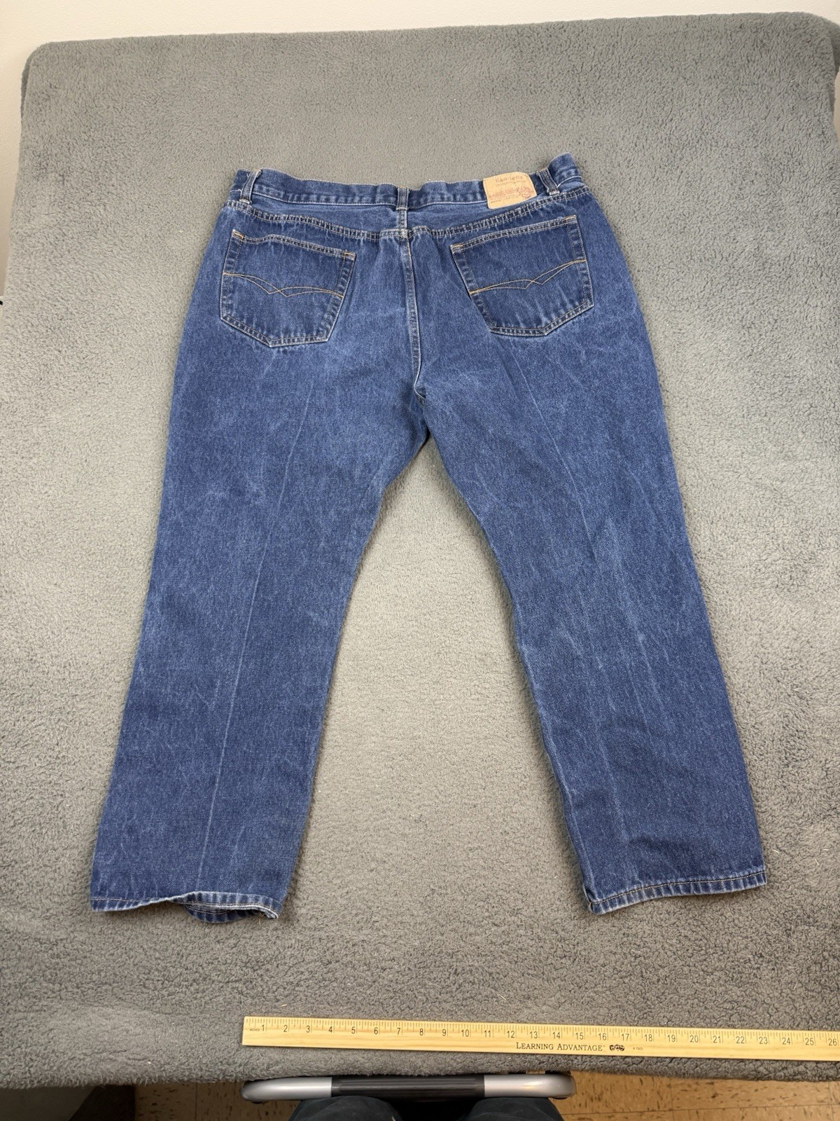 Vintage Kno Betta Jeans Mens 46×32 Blue Denim Baggy Skater Straight Leg