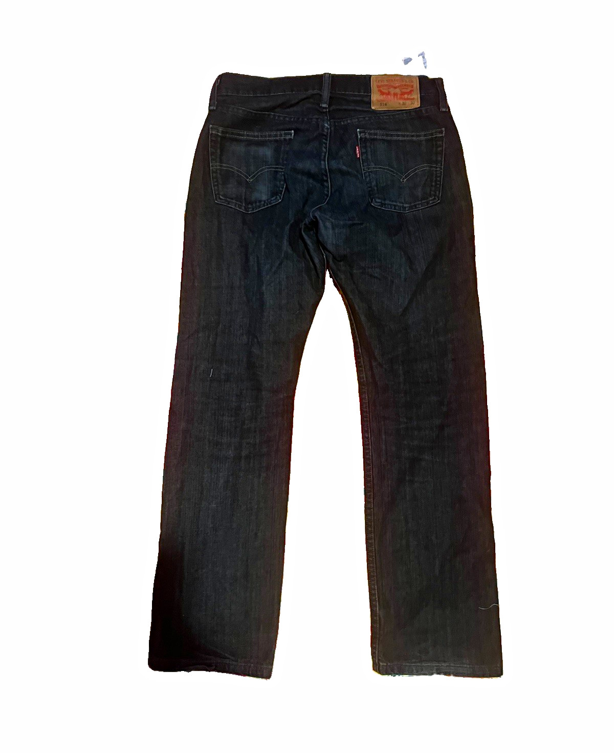 Levi’s 514 30×30 Men’s Black Denim Jeans 5-Pocket Zip