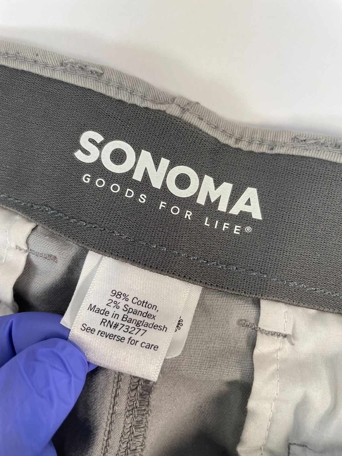 Sonoma Flexwear Men’s Gray Cargo Shorts Size 34