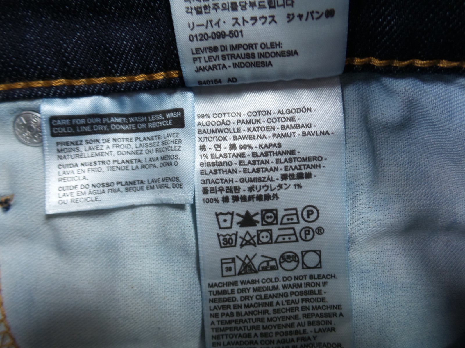 Levis Jeans Mens 46 x 29 Blue 541 Athletic Fit Stretch Taper Big Tall Denim NWT