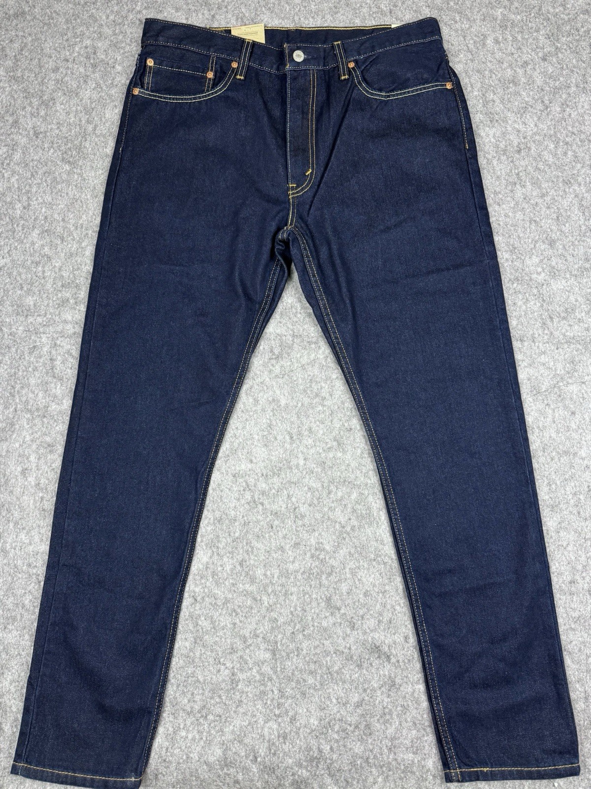 Levi’s 512 NWT Slim Fit Zip Fly Tapered Leg Denim Jeans Men 36X32 Blue Dark Wash