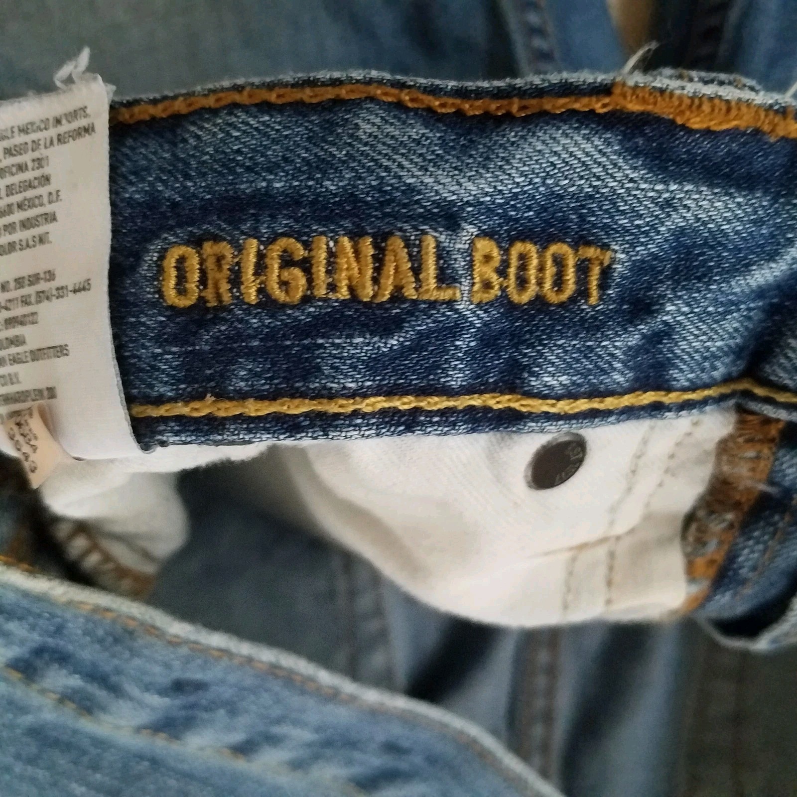 American Eagle Mens Jeans 29×30 Bootcut Distressed Biker Academia Biker Cowboy